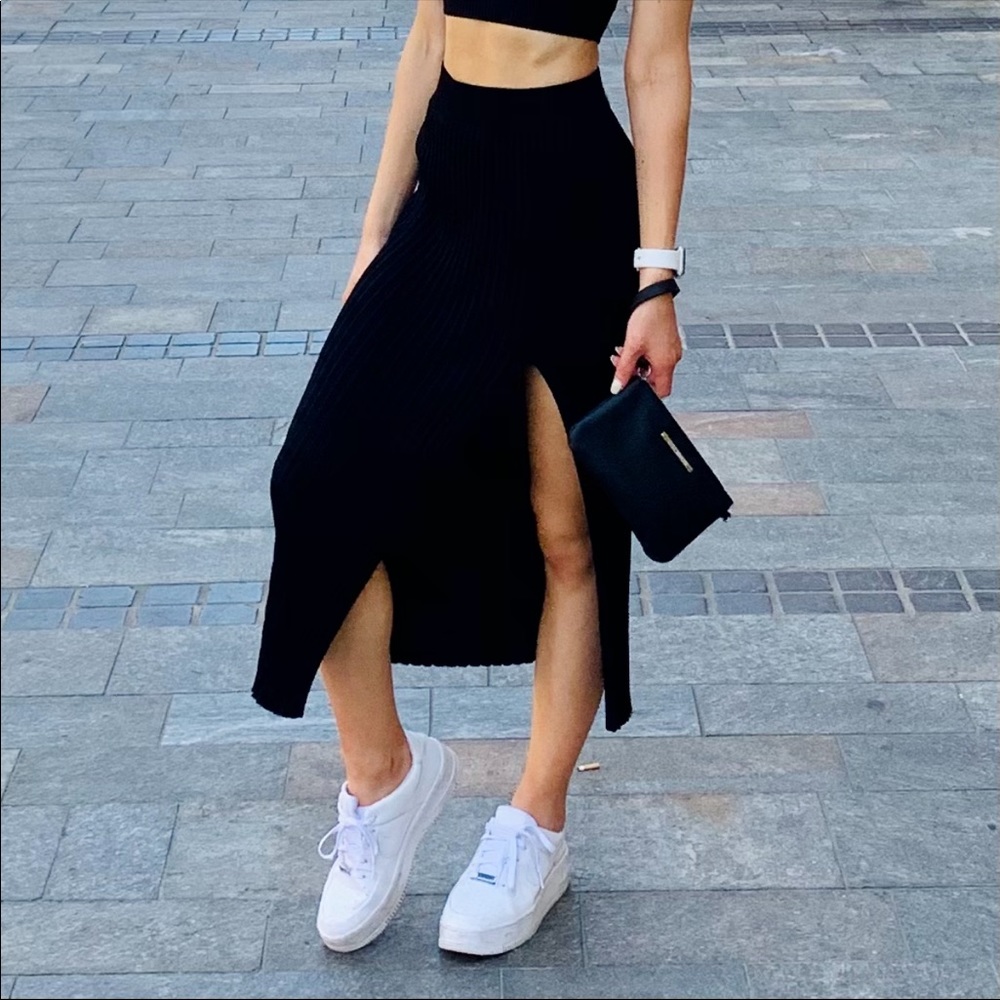 Wilfred Knit Slit Skirt